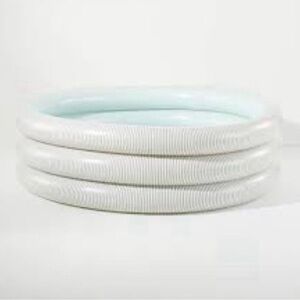 Hearth Hand Magnolia Inflatable Pool - Round Striped Ring Kiddie (18" x 66")